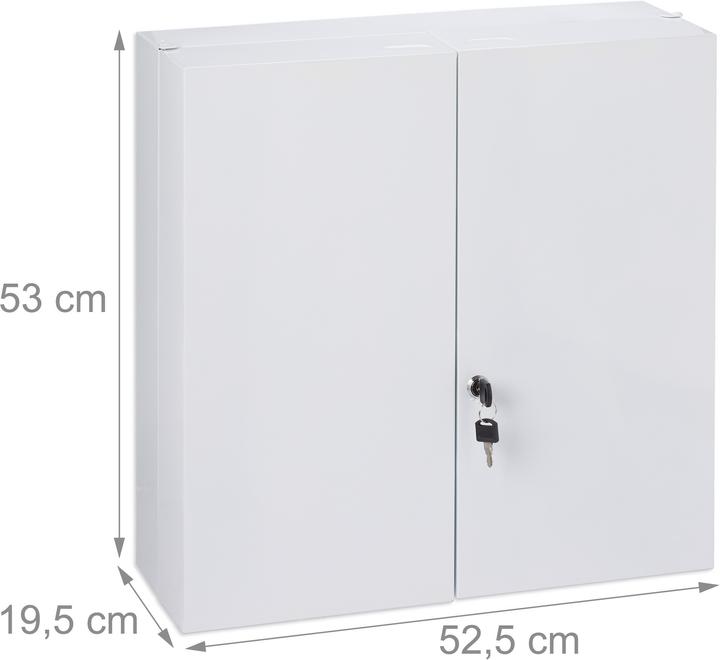 Immagine prodotto Relaxdays Armadietto medicinali (52,5 x 19,5 x 53 cm)