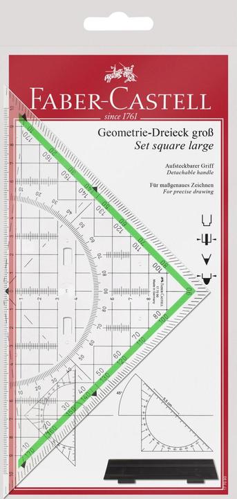 Produktbild Faber-Castell Geodreieck 20 cm mit Griff (227 mm)