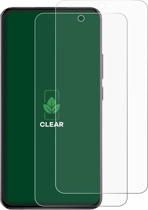 Actual product image ScreenLeaf Screen Protector sustainable Screen Protection, clear, anti-scratch (2 Piece, Realme 12)