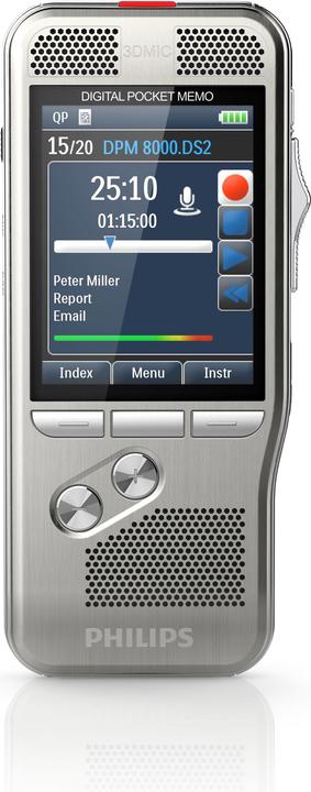 Immagine prodotto Philips DPM8000 Pocket Memo (incl. software, interruttore a slitta internazionale). (4 GB)