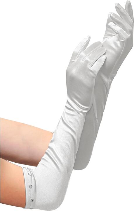 Image du produit Widmann Gants en satin extra long blanc (Taille unique)