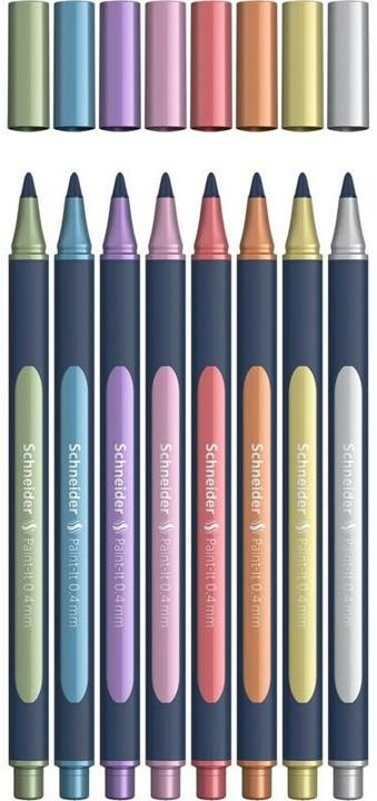 Schneider Rollerball Paint-it (Metallic Copper, vintage green metallic, vintage red metallic, Silver Metallic, polar blue metallic, frosted violet metallic, Rose Metallic, gold metallic, 8 x)