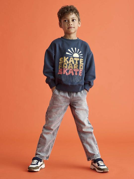 Image du produit Vertbaudet Weite Jungen Jeans mit Dehnbund, Bundweite verstellbar (140)