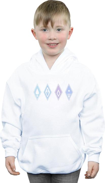 Actual product image Disney Boys Frozen 2 Elements Symbols Hoodie (128)