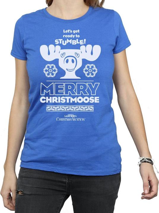 Immagine prodotto National Lampoon´s Vacation National Lampoon's Christmas Vacation Merry Christmoose Maglietta Donna (M)