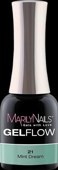 Marily Nails GELFLOW – 21 Mint Dream (Mint Dream, UV-Gel Lack)