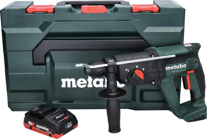 Produktbild Metabo KH 18 LTX 24 Akku Kombihammer 18 V 2,1 J SDS plus + 1x Akku 4,0 Ah + metaBOX - ohne Ladegerät (Akkubetrieb)