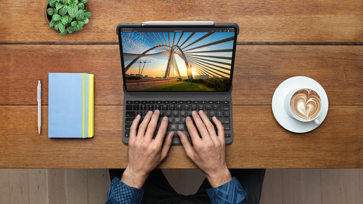 Actual product image Logitech Slim Folio Pro (DE, iPad Pro 11 2021 (3rd Gen), iPad Pro 11 2022 (4th Gen), iPad Pro 11 2020 (2. Gen), iPad Pro 11 2018 (1. Gen))