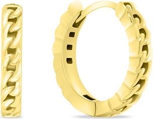 Produktbild Brilio Silver - Stylish gold-plated hoop earrings EA991Y