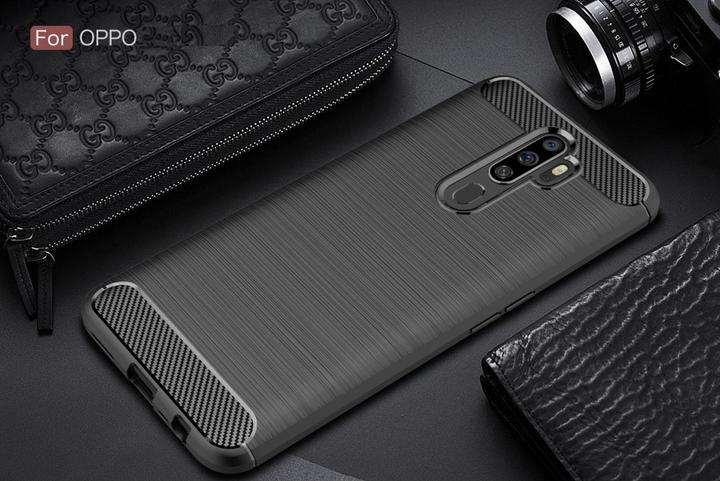 Immagine prodotto Screenguard Oppo A5 2020 Custodia Carbon Brushed Soft TPU (Oppo A5 (2020))