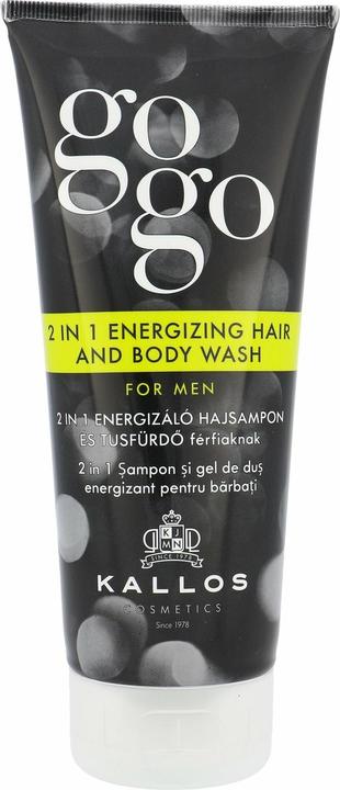 Immagine prodotto Kallos Cosmetics Kallos - Gogo 2 In 1 - Lavaggio energizzante per capelli e corpo per uomo (200 ml)