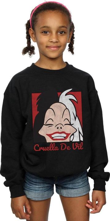 Immagine prodotto Disney Cruella De Vil Cropped Head Felpa Ragazze (152, 158)