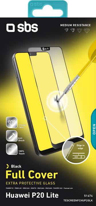 Immagine prodotto SBS Protettore di schermo Full Cover Glass per Huawei P20 Lite (1 Pezzo/i, Huawei P20 Lite)
