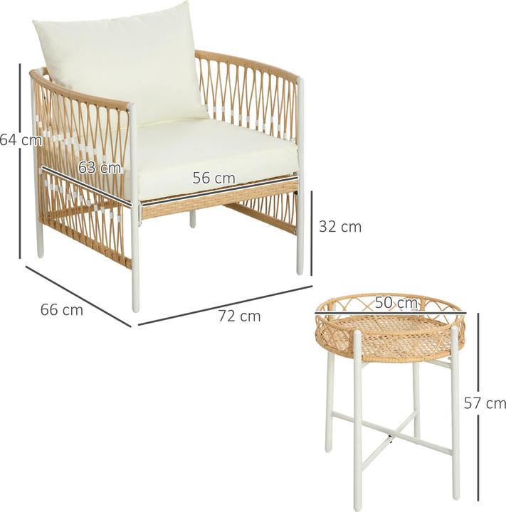 Actual product image Outsunny Garden furniture set