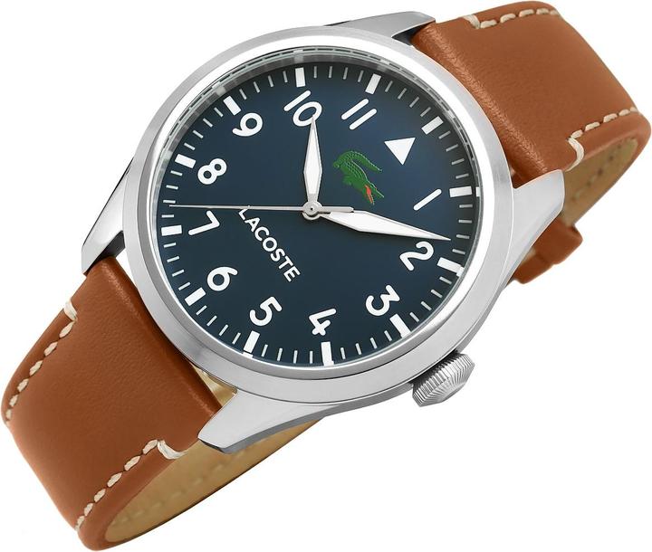 Actual product image Lacoste 2011301 Adventurer men's watch 42mm 5ATM (Analogue wristwatch, 42 mm)