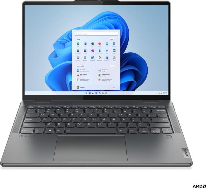 Actual product image Lenovo Yoga 7 82QF0046GE - 14-inch 2.8K OLED Touch, Ryzen 5 6600U, 16GB RAM, 512GB SSD, Digit (14", AMD Ryzen 5 6600U, 16 GB, 512 GB, DE)