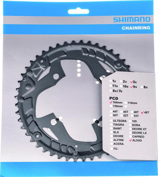 Shimano Plateau de pédalier Deore FC-M4060 48 dents (48)