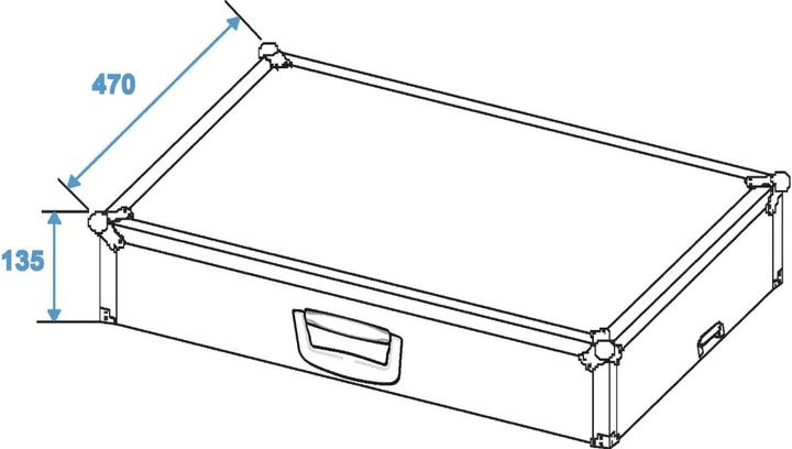 Produktbild Roadinger Ransportcase für EF-2 Case (L x B x H) 470 x 670 x 195 mm (Zubehör)