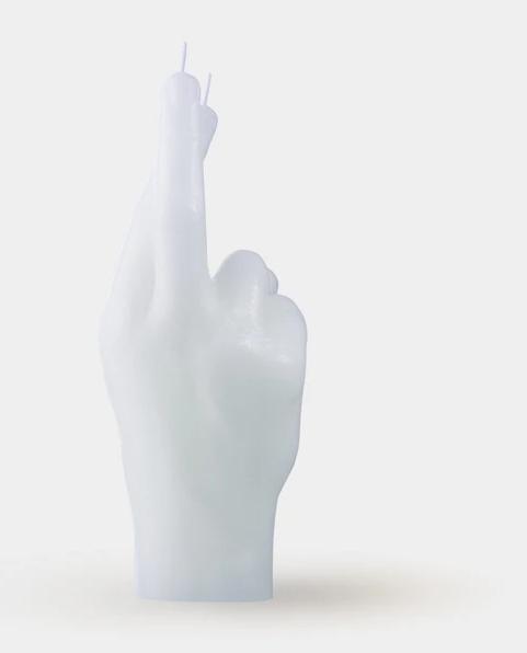 Actual product image Candle Hand crossed fingers (1 pcs.)