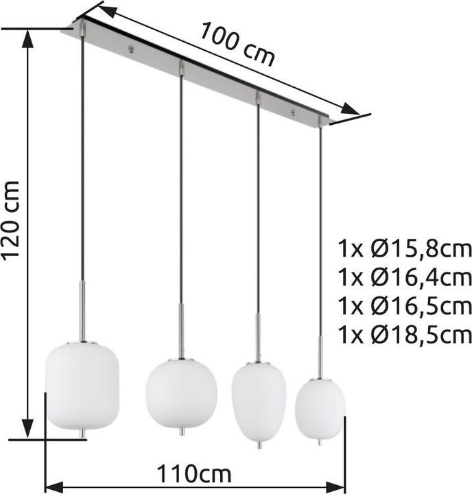 Actual product image Globo Blacky I (E14)