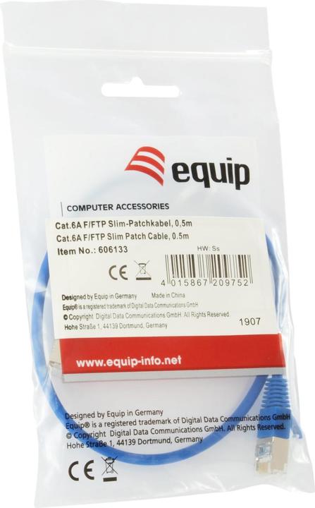 Actual product image equip Patch cable (F/FTP, CAT6a, 5 m)