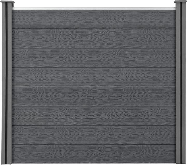 Immagine prodotto neu.holz Recinzione da giardino in WPC 165x162 cm con paletti Paravento Privacy