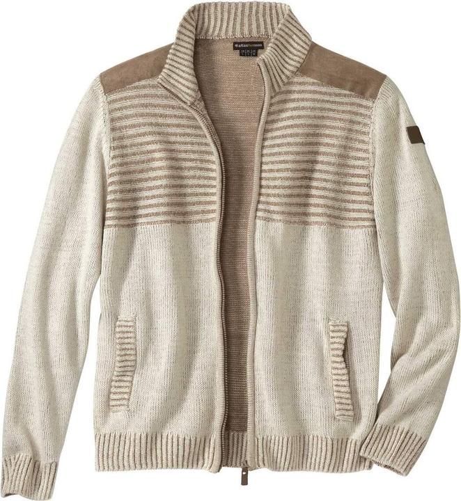 Produktbild Atlas For Men Jacke aus gestricktem Wildlederimitat mit Schulterpolstern (XXL)