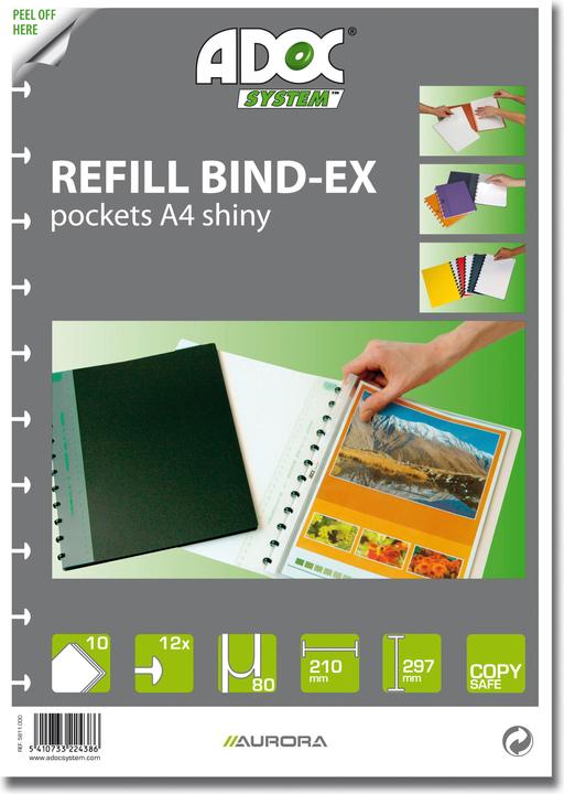 Immagine prodotto Adoc Borse da esposizione di ricambio per il progetto Bind-Ex (A4, 10 x)