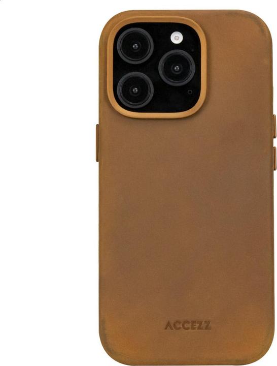 Produktbild Accezz Vintage Leather MagSafe Backcover Apple iPhone 16 Pro - Tabacco Cognac (Apple iPhone 16 Pro)