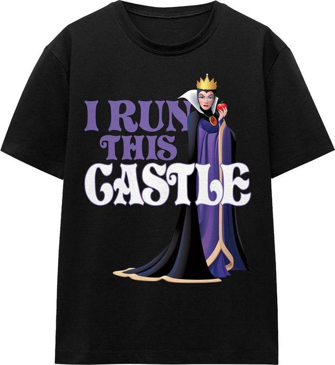 Actual product image Disney Villains Unisex Adult I Run This Castle Evil Queen Mothers Day T-Shirt (XL)