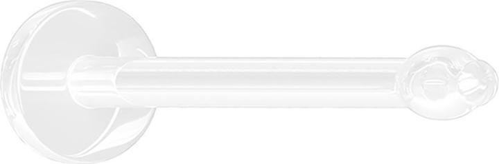 Image du produit Star Piercing Nasenstecker gerade transparent mit Scheibe retainer (Bioflex, sans laiton)