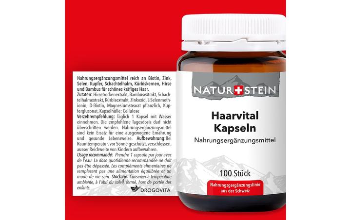 Image du produit Naturstein Vital pour les cheveux (100 pièce(s), Capsules, 151 g)
