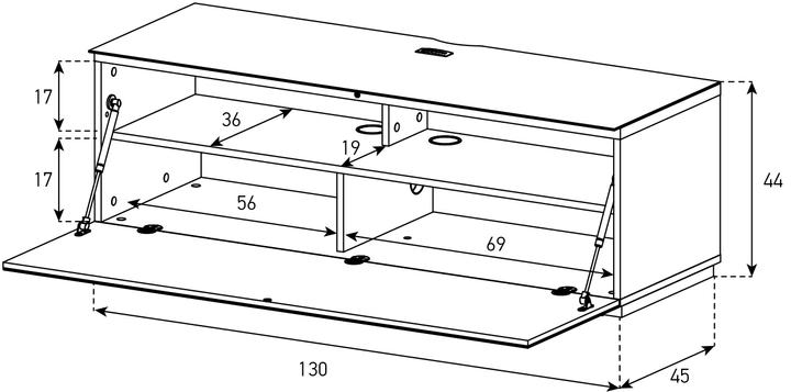 Immagine prodotto Sonorous STA130F (130 x 45 x 45 cm)