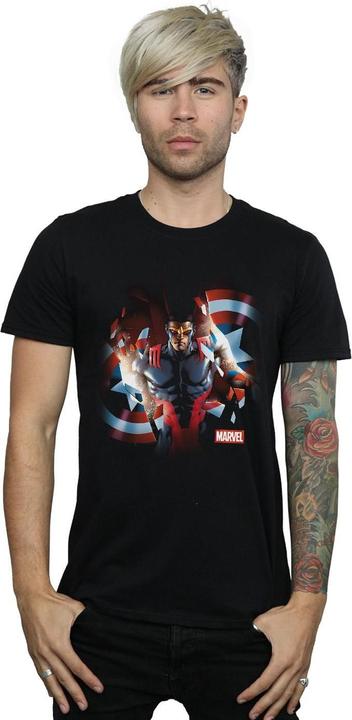 Produktbild Captain America Sam Wilson Shield Breakthrough TShirt (S)