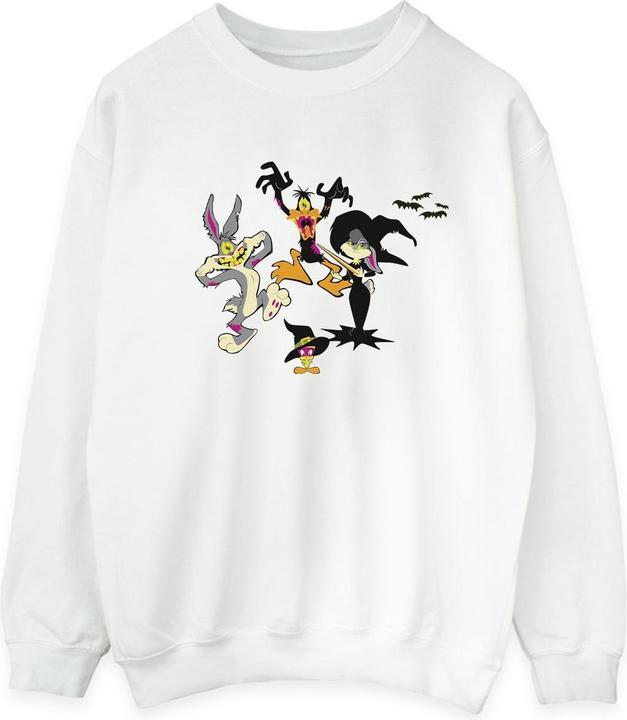 Actual product image Looney Tunes Mens Halloween Friends Sweatshirt (S)