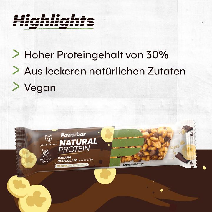 Actual product image Powerbar Natural Protein (Banana, Chocolate, 18 pcs., 720 g)