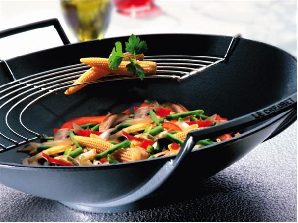 Produktbild Le Creuset Wok (36 cm, Wok Pfanne, Gusseisen)