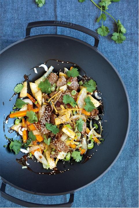 Produktbild Le Creuset Wok (36 cm, Wok Pfanne, Gusseisen)