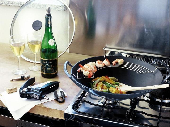 Produktbild Le Creuset Wok (36 cm, Wok Pfanne, Gusseisen)