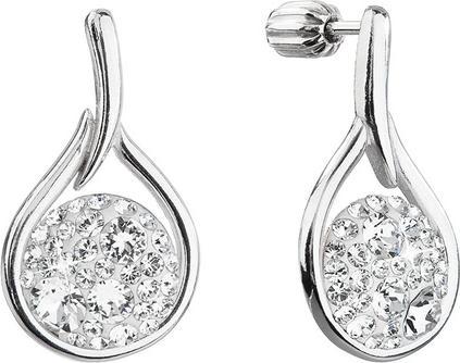 Image du produit Evolution Group Timeless silver earrings with Swarovski 31305.1 (L)