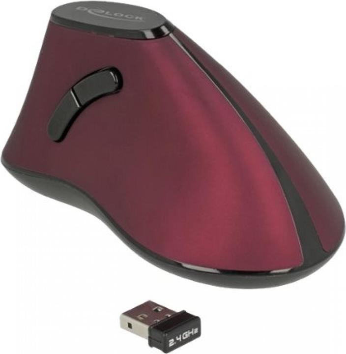Actual product image Delock 12528 5 buttons mouse WIRELESS, red (Wireless)