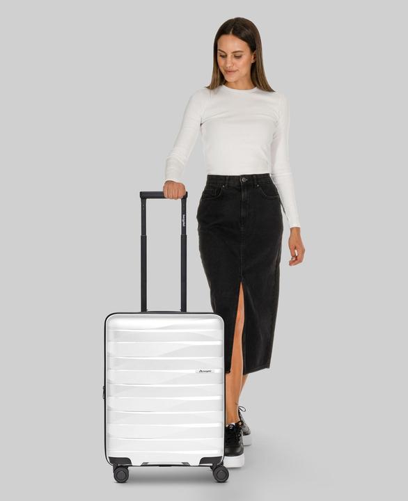 Immagine prodotto Bergpfeil Travel 4-Rollen Kabinentrolley S 55 cm mit Dehnfalte (44 l, Bagaglio a mano (fino a 50 litri))