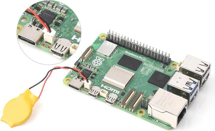 Immagine prodotto WaveShare Batteria RTC 64mAh per Raspberry Pi 5