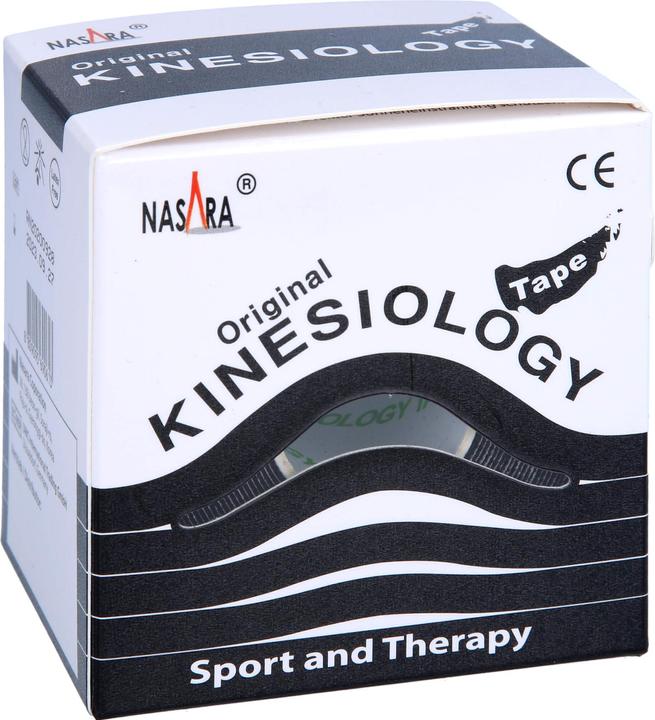 Produktbild Mikros NASARA Kinesiologie Tape Schwarz 5cmx5m, 1 St PFL (5 m)