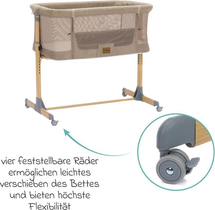 Produktbild Fillikid Beistellbetten Beistellbett Crip 6-fach höhenverstellbar