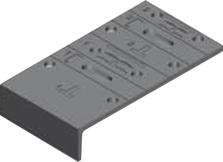 Cinetto PS06 Drilling jig Drilling aid for marking drill holes Plastic grey