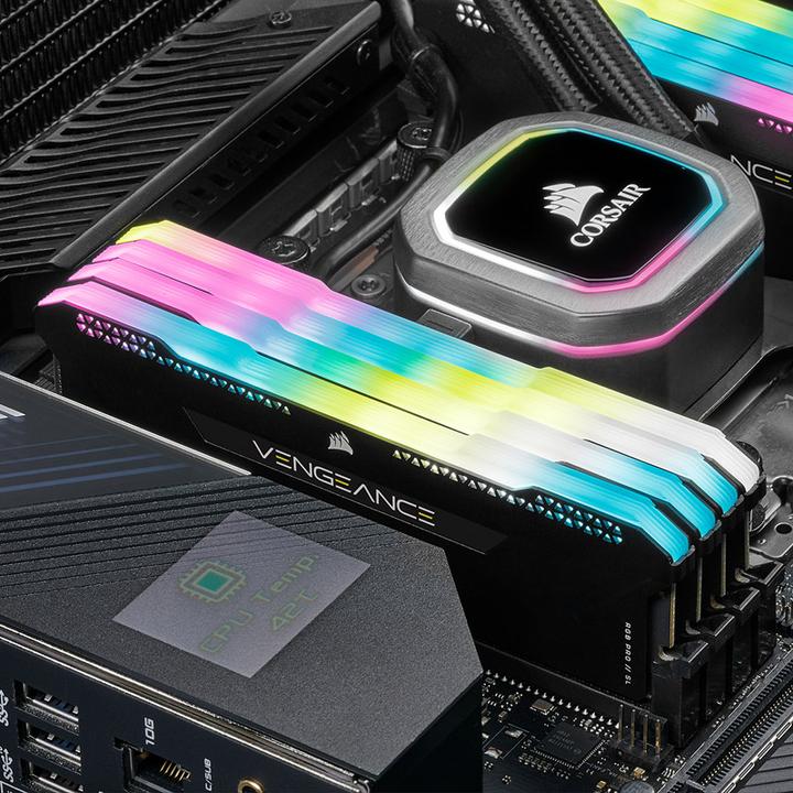 Actual product image Corsair Vengeance RGB Pro SL (4 x 8GB, 3600 MHz, DDR4-RAM, DIMM)