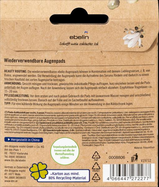 Image du produit dm ebelin Paquets réutilisables pour les yeux