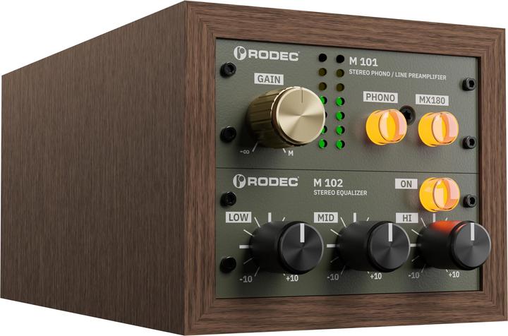 Actual product image Rodec BUNK 01 WALNUT / GREEN (Studio- and Livemixer)