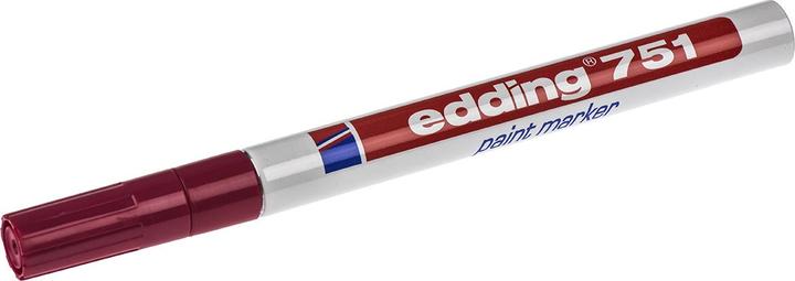 Image du produit Edding 751 Marqueur pour vernis brillant (Rouge, 1 mm, 1 x)